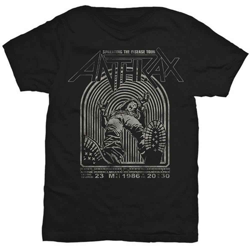 Anthrax Unisex T-Shirt: Spreading the disease (Black)