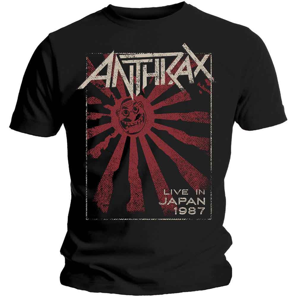 Anthrax Unisex T-Shirt: Live in Japan (Black)