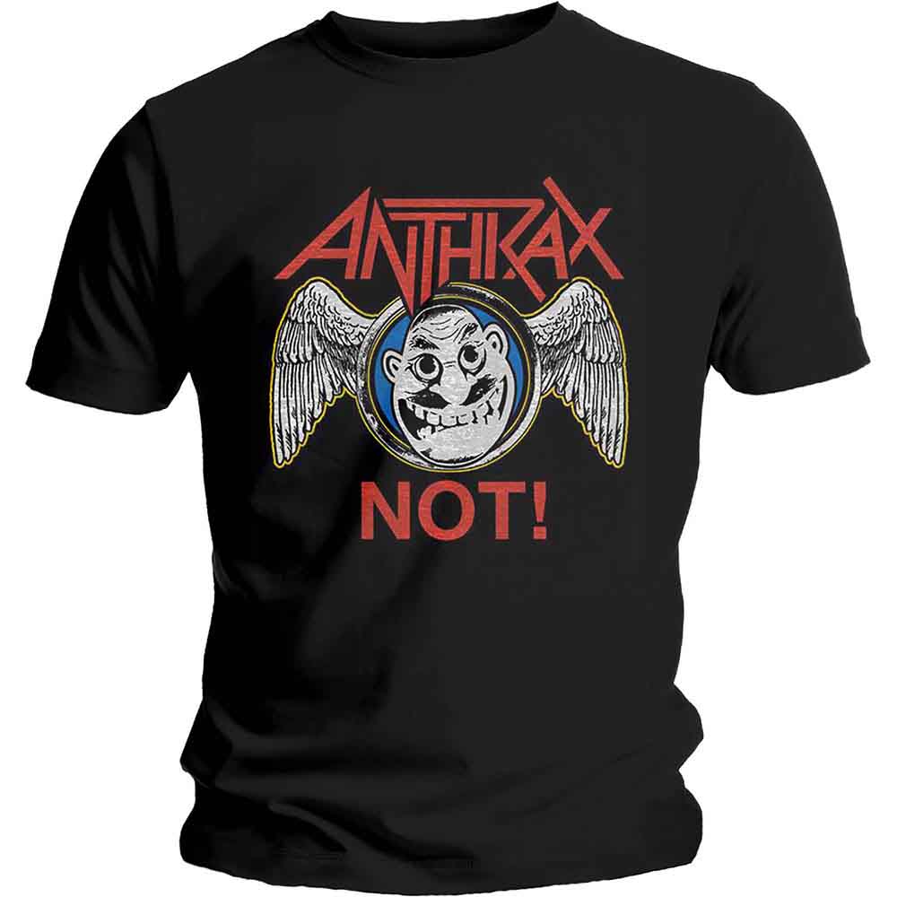 Anthrax Unisex T-Shirt: Not Wings (Black)