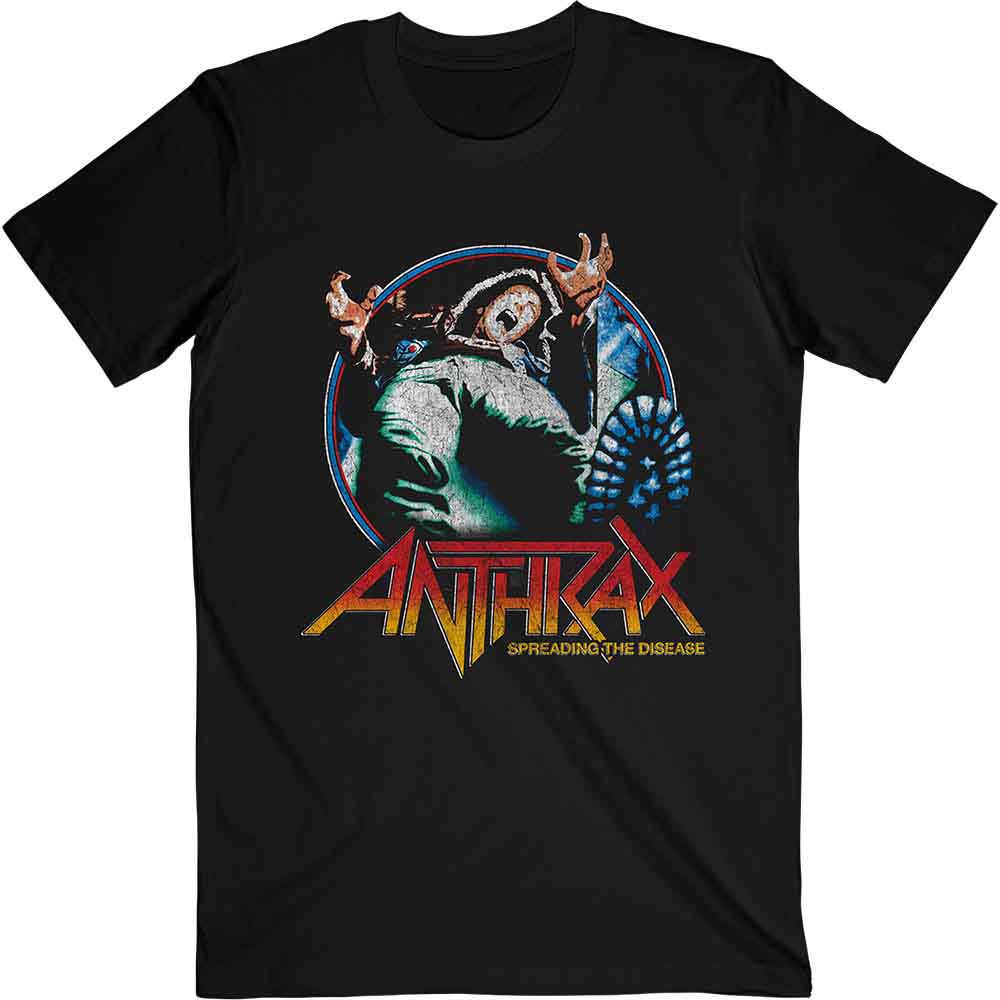 Anthrax Unisex T-Shirt: Spreading Vignette (Black)