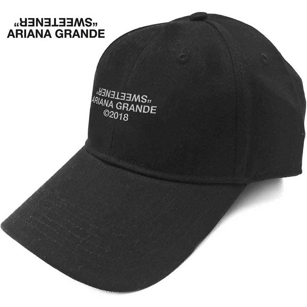 Ariana Grande Unisex Baseball Cap: Sweetener 2 (Black)