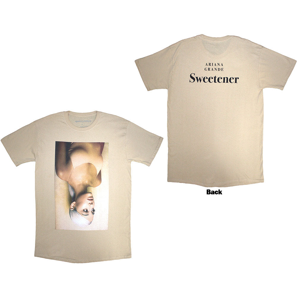 Ariana Grande Unisex T-Shirt: Sweetener (Sand) (Back Print)