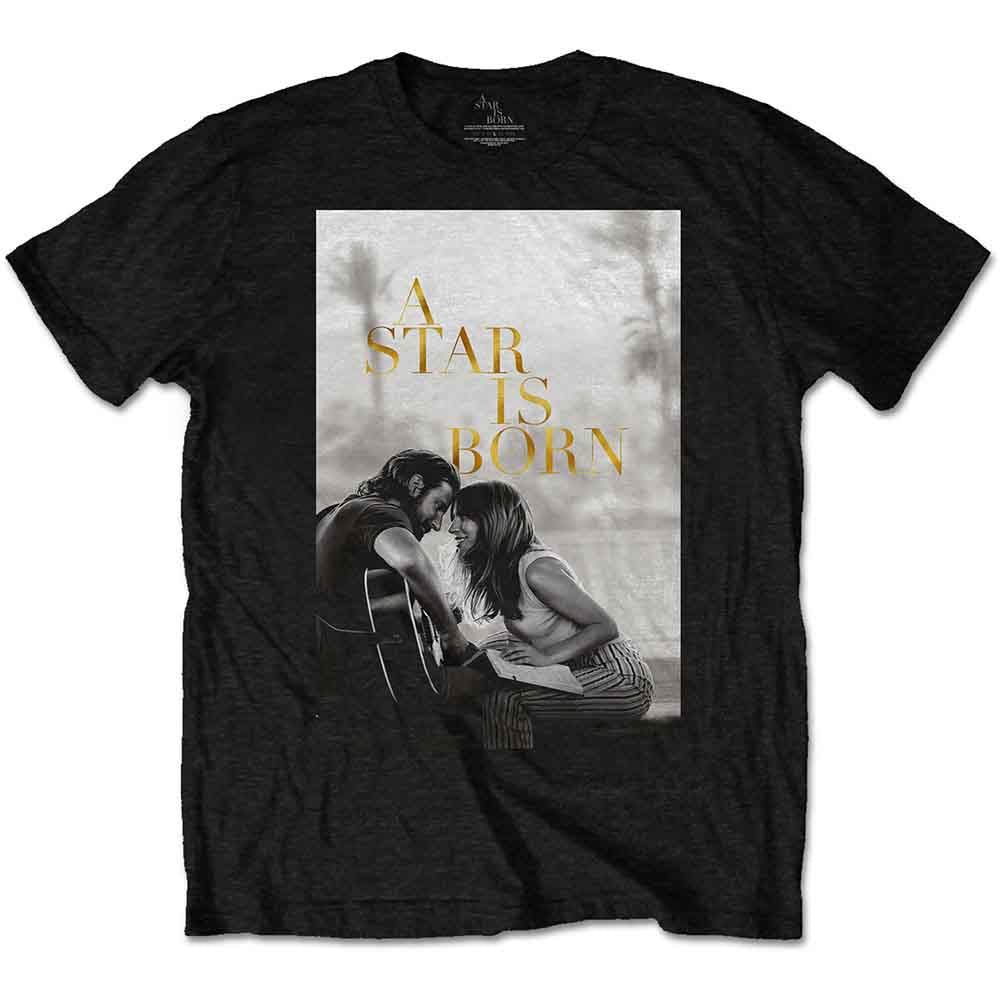 A Star Is Born Unisex T-Shirt: Jack & Ally Movie Poster (Black)