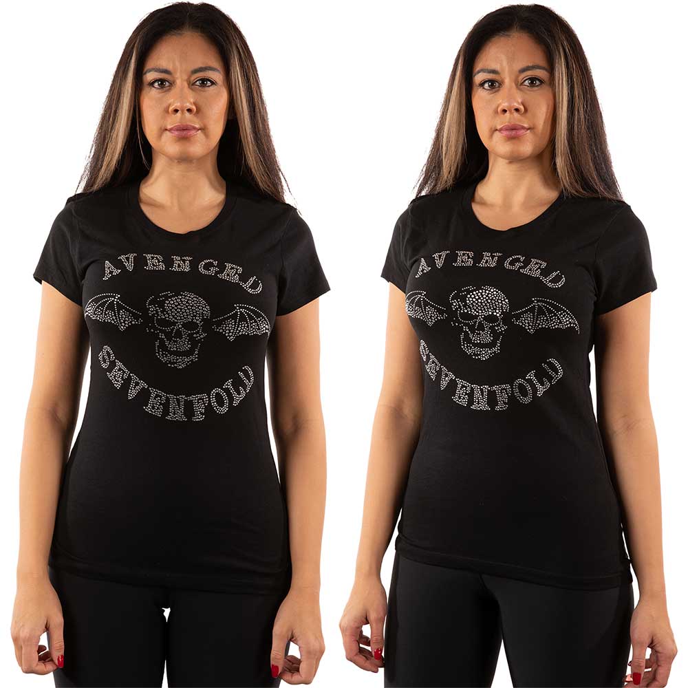 Death Bat (Embellished) Ladies T-Shirt | Avenged Sevenfold