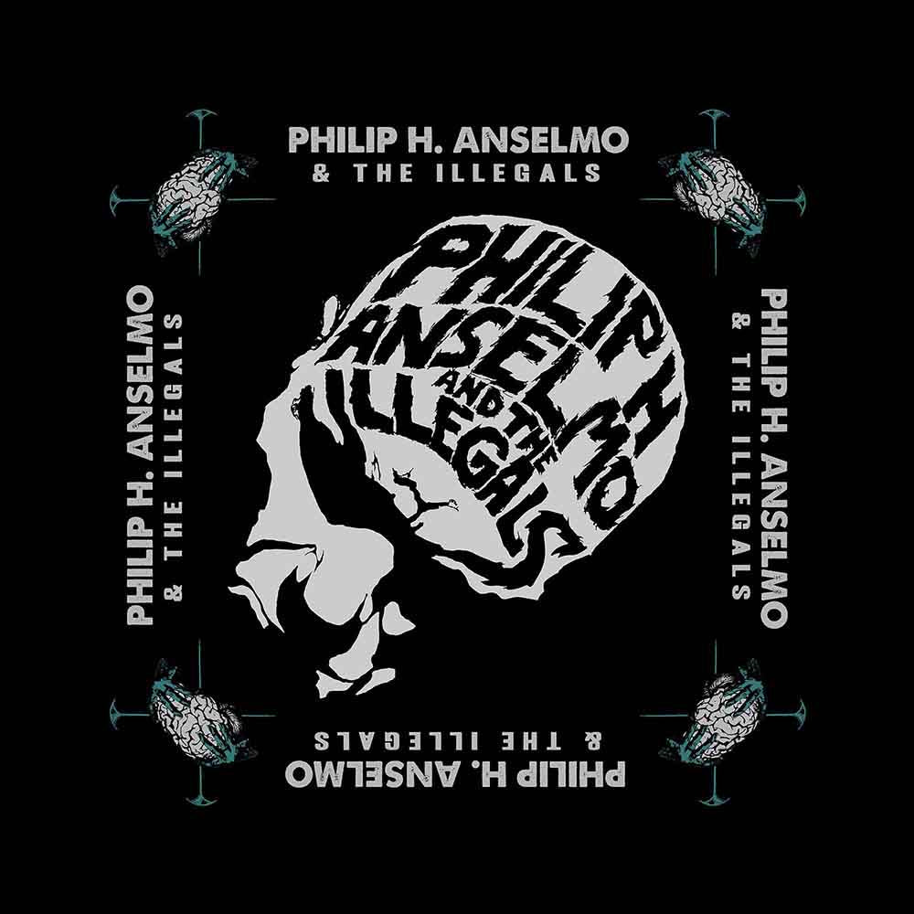 Philip H. Anselmo & The Illegals Unisex Bandana: Face (Black)