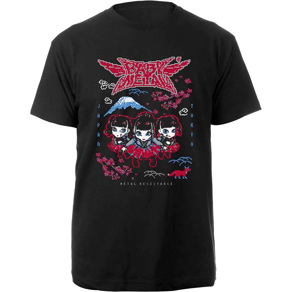 Babymetal Unisex T-Shirt: Pixel Tokyo (Black)