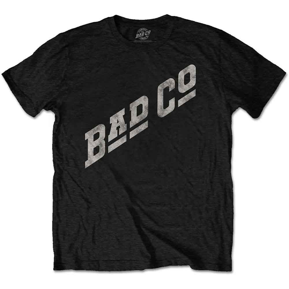 Bad Company Unisex T-Shirt: Slant Logo (Black)