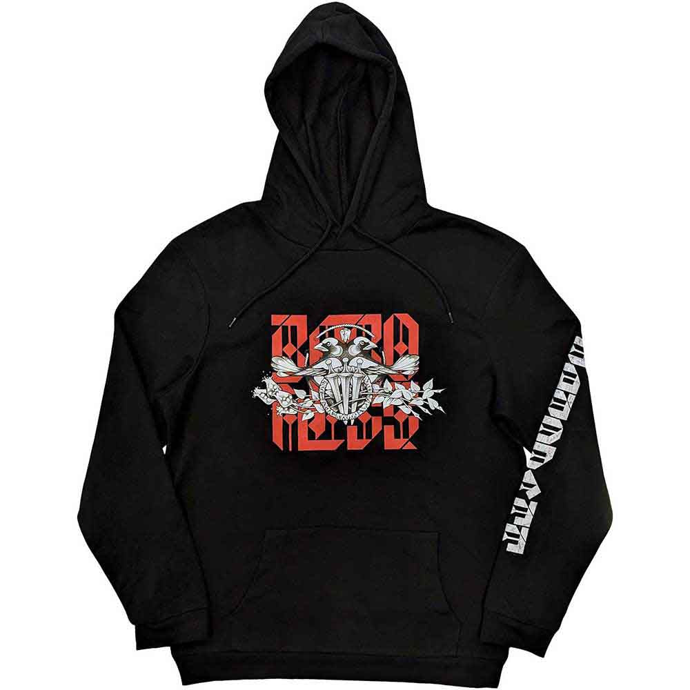 Baroness Unisex Pullover Hoodie: Fall (Black) (Sleeve Print)