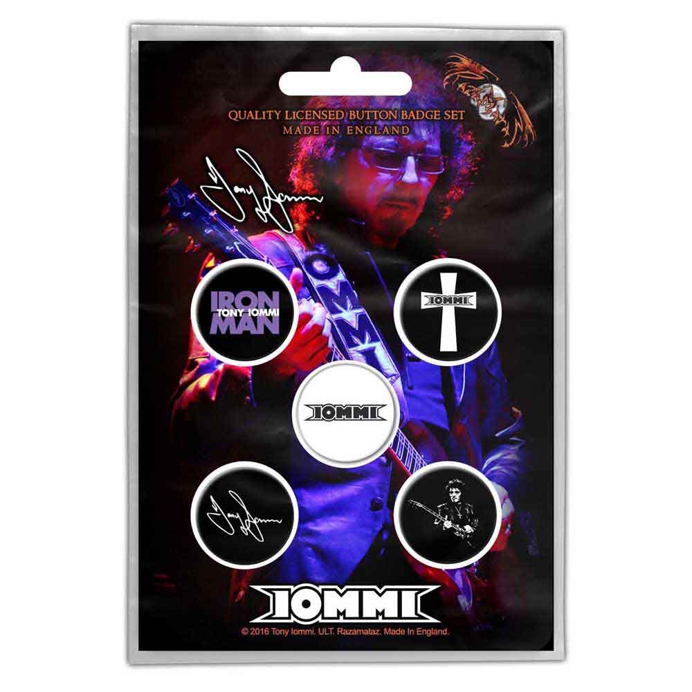 Tony Iommi Button Badge Pack: Iommi