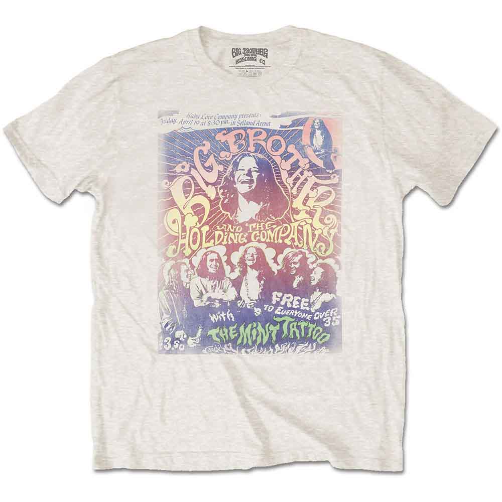 Big Brother & The Holding Company Unisex T-Shirt: Selland Arena (Natural)