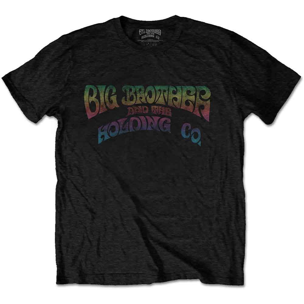 Big Brother & The Holding Company Unisex T-Shirt: Vintage Logo (Black)