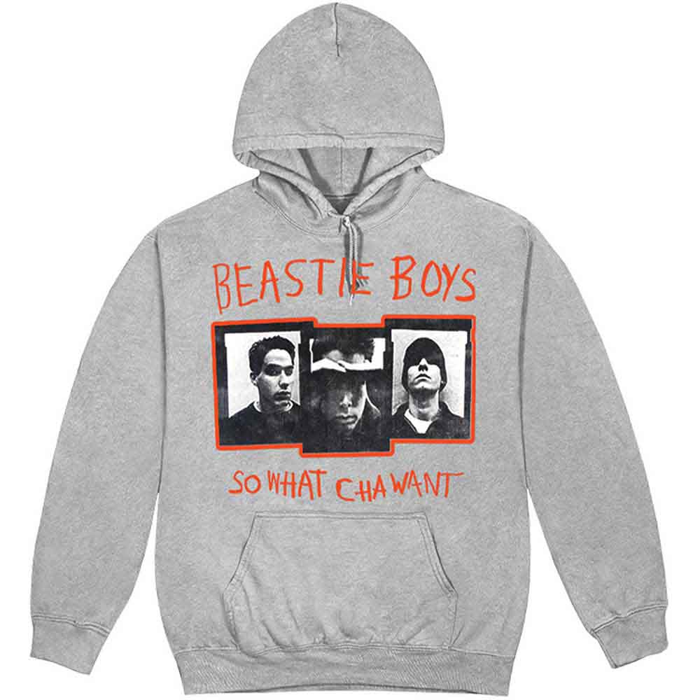 The Beastie Boys Unisex Pullover Hoodie: So What Cha Want (Grey)