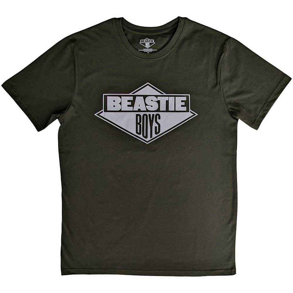 The Beastie Boys Unisex T-Shirt: Black & White Logo (Green)