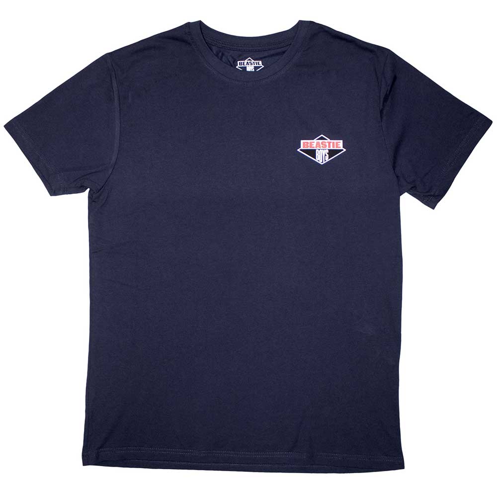 The Beastie Boys Unisex T-Shirt: Mini Diamond Logo (Navy Blue)