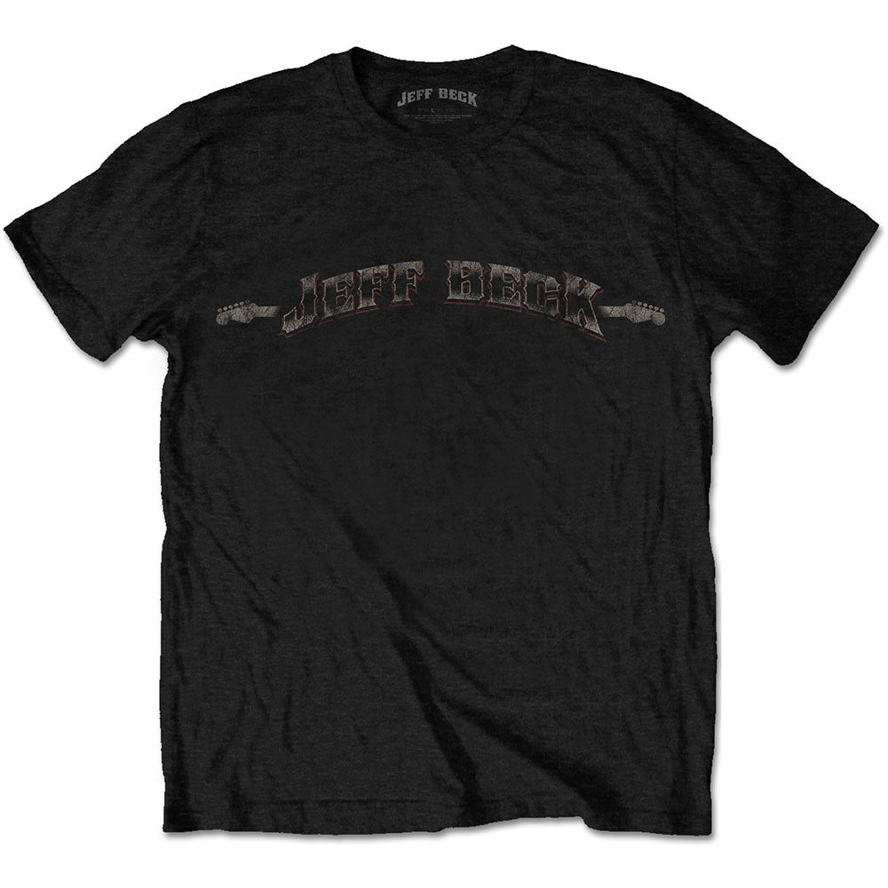 Jeff Beck Unisex T-Shirt: Vintage Logo (Black)