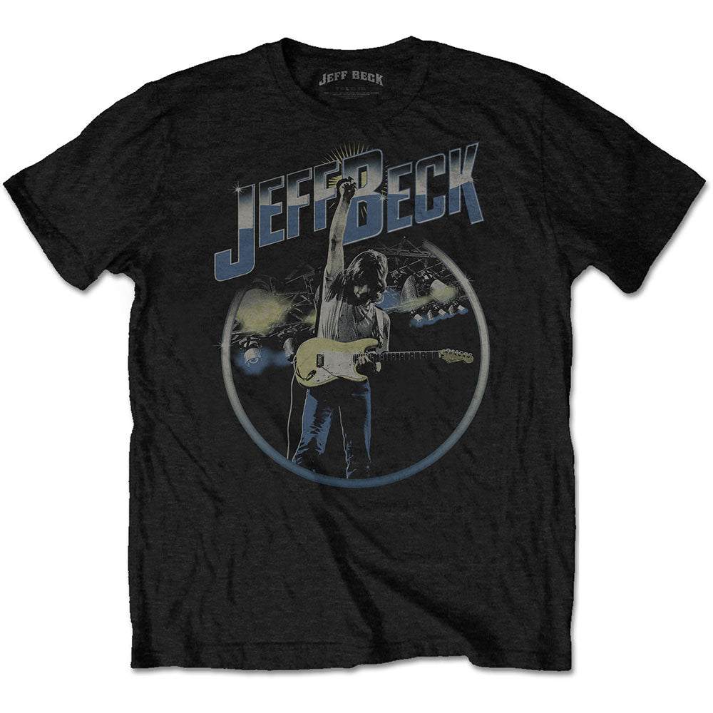 Jeff Beck Unisex T-Shirt: Circle Stage (Black)