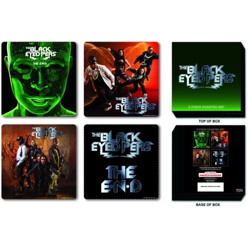 The Black Eyed Peas Coaster Set: Mixed Designs