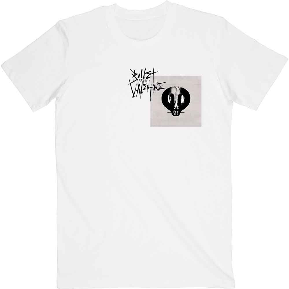 Bullet For My Valentine Unisex T-Shirt: Album Cropped & Logo (White)