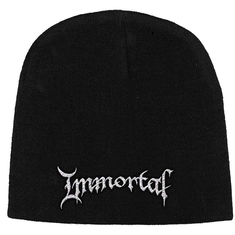 Immortal Unisex Beanie Hat: Logo (Black)