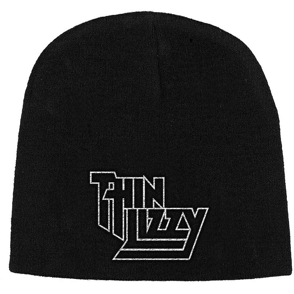 Thin Lizzy Unisex Beanie Hat: Logo (Black)