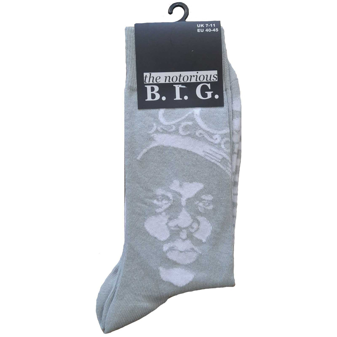 Crown Monochrome Unisex Ankle Socks (UK Size 7 - 11) | The Notorious B.I.G.