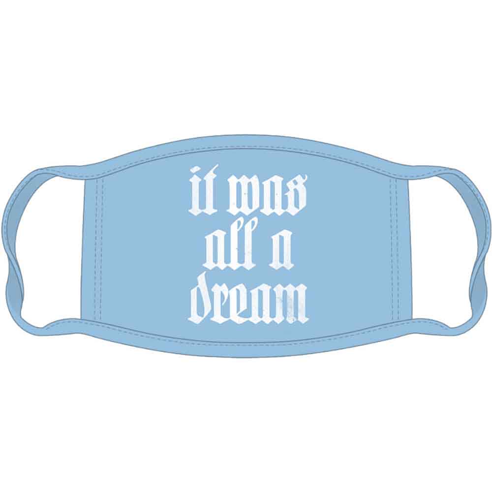 Biggie Smalls Face Mask: All A Dream (Light Blue)