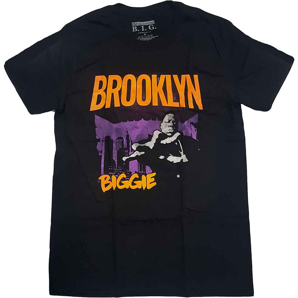 Biggie Smalls Unisex T-Shirt: Brooklyn Orange (Black)