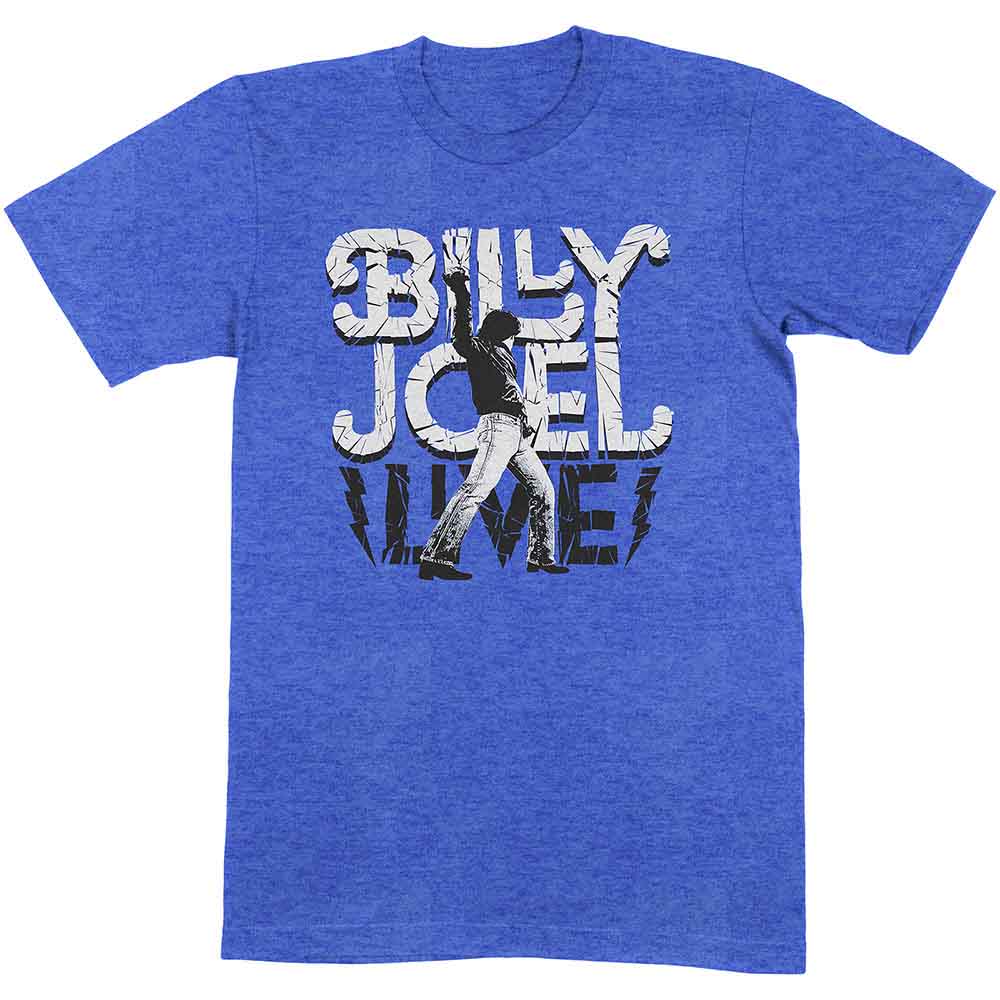 Billy Joel Unisex T-Shirt: Glass Houses Live (Blue)