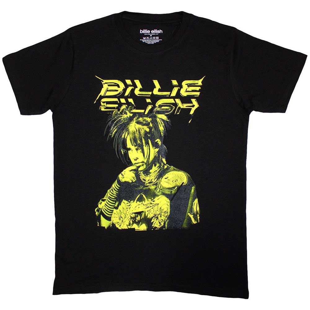 Billie Eilish Unisex T-Shirt: Illustration (Black)