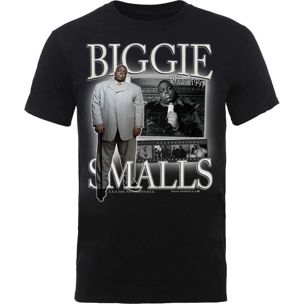 Biggie Smalls Unisex T-Shirt: Smalls Suited (Black) (X-Large)