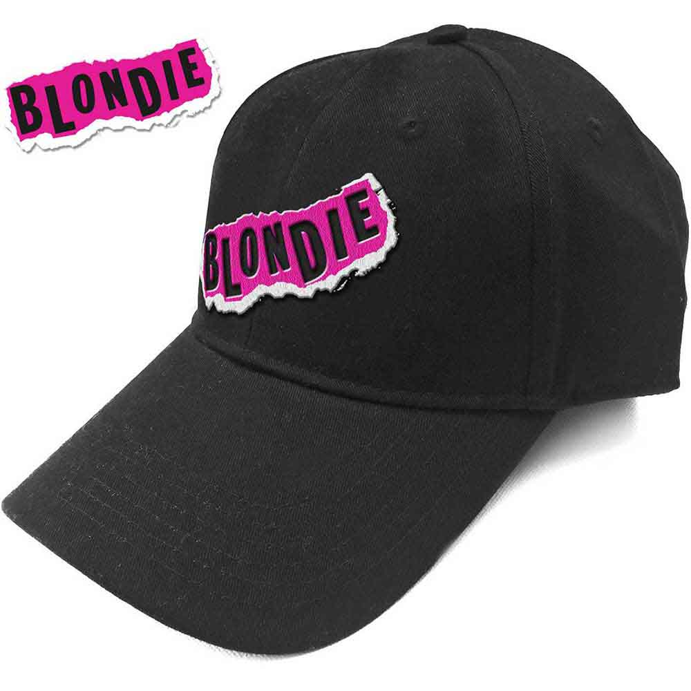 Blondie Unisex Baseball Cap: Punk Logo (Black)