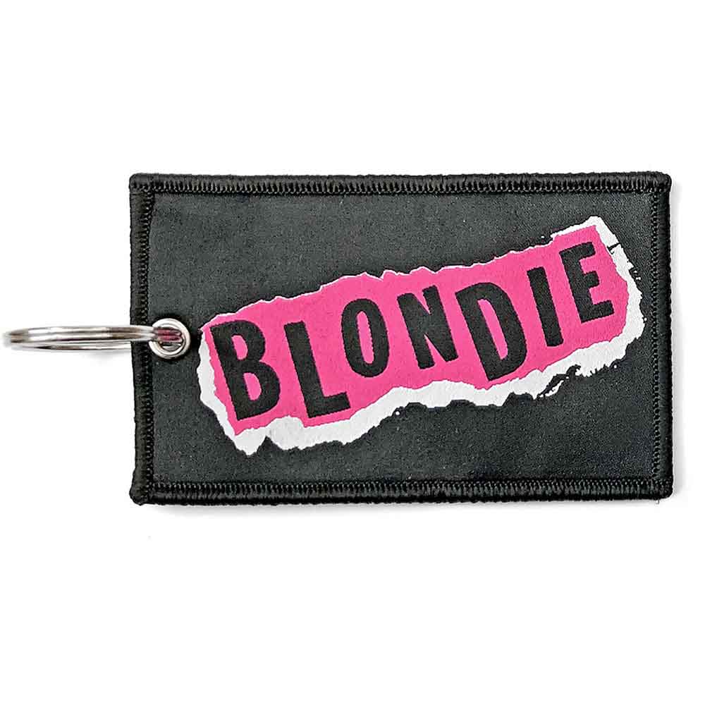 Blondie Patch Keychain: Punk Logo (Double Sided)