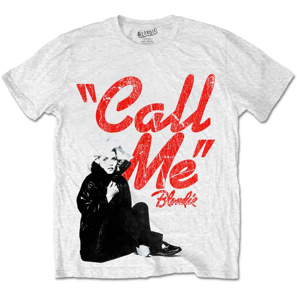 Blondie Unisex T-Shirt: Call Me (White)