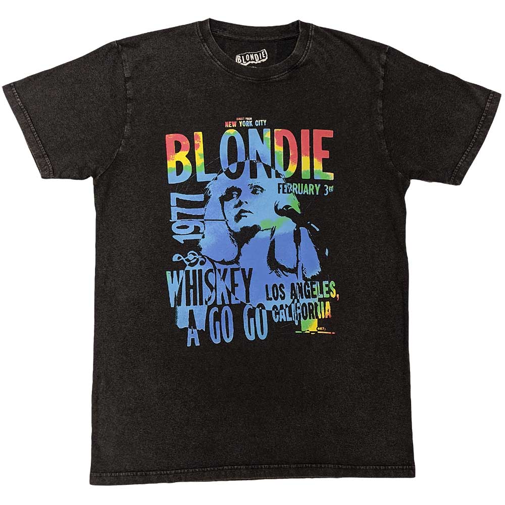 Blondie Unisex T-Shirt: Whiskey A Go Go (Black)