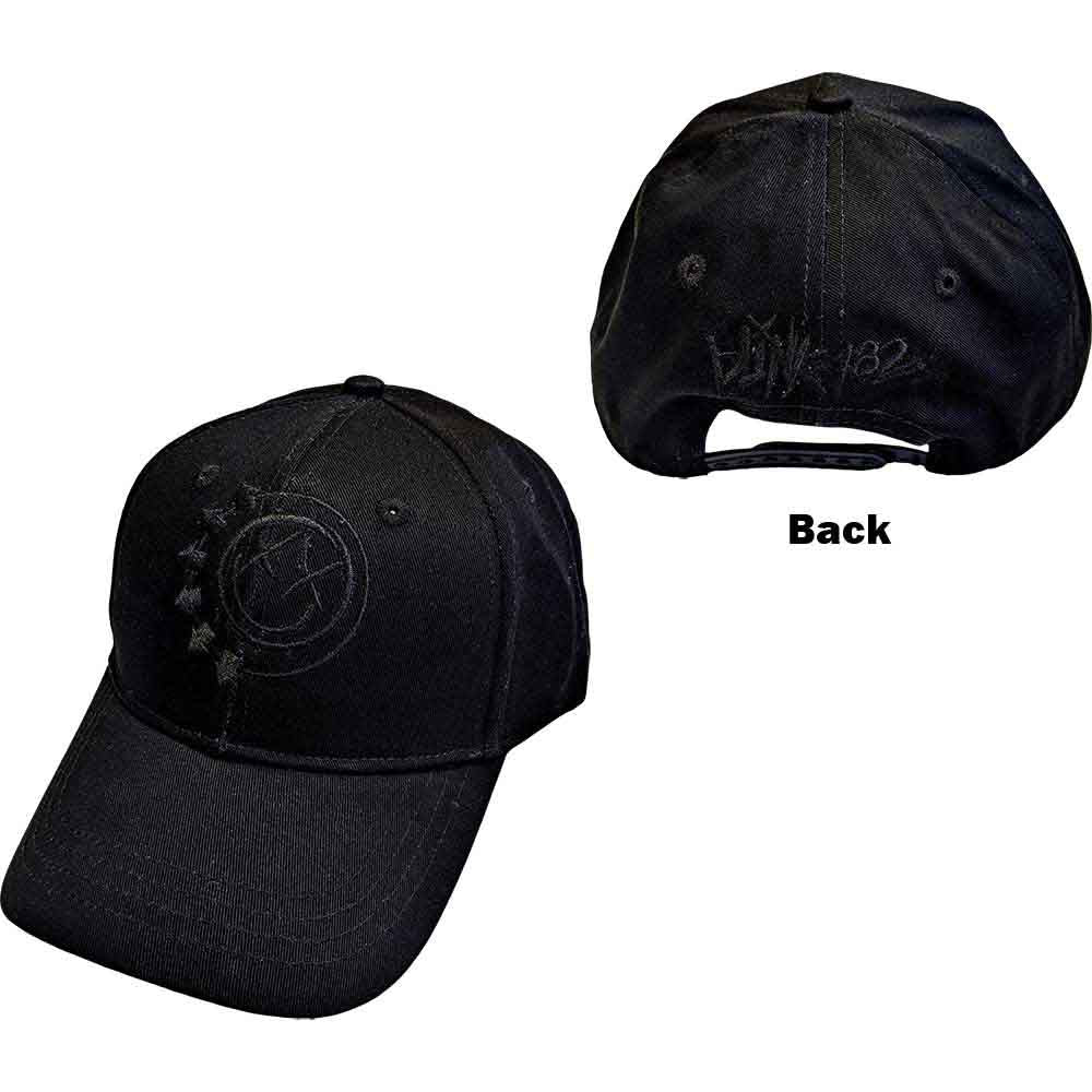 Blink-182 Unisex Baseball Cap: Black Six Arrow Smile (Black)