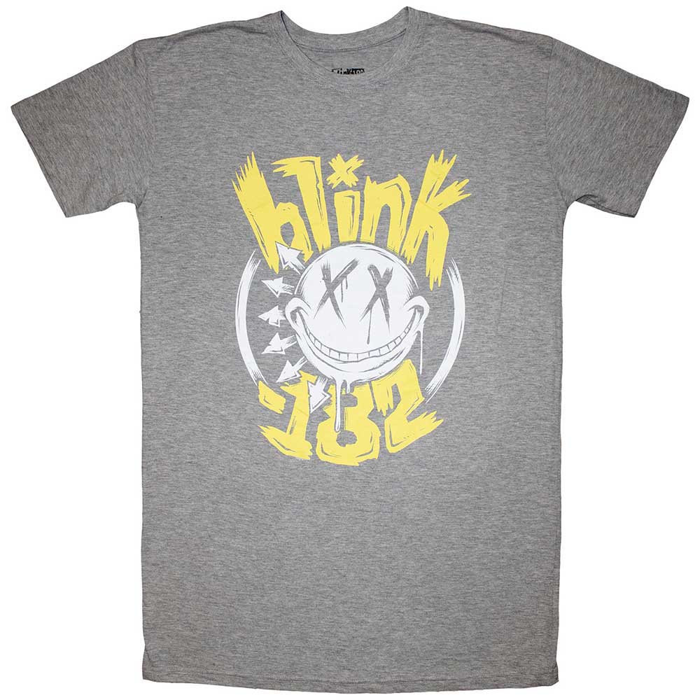 Blink-182 Ladies T-Shirt Dress: Big Smile (Grey)