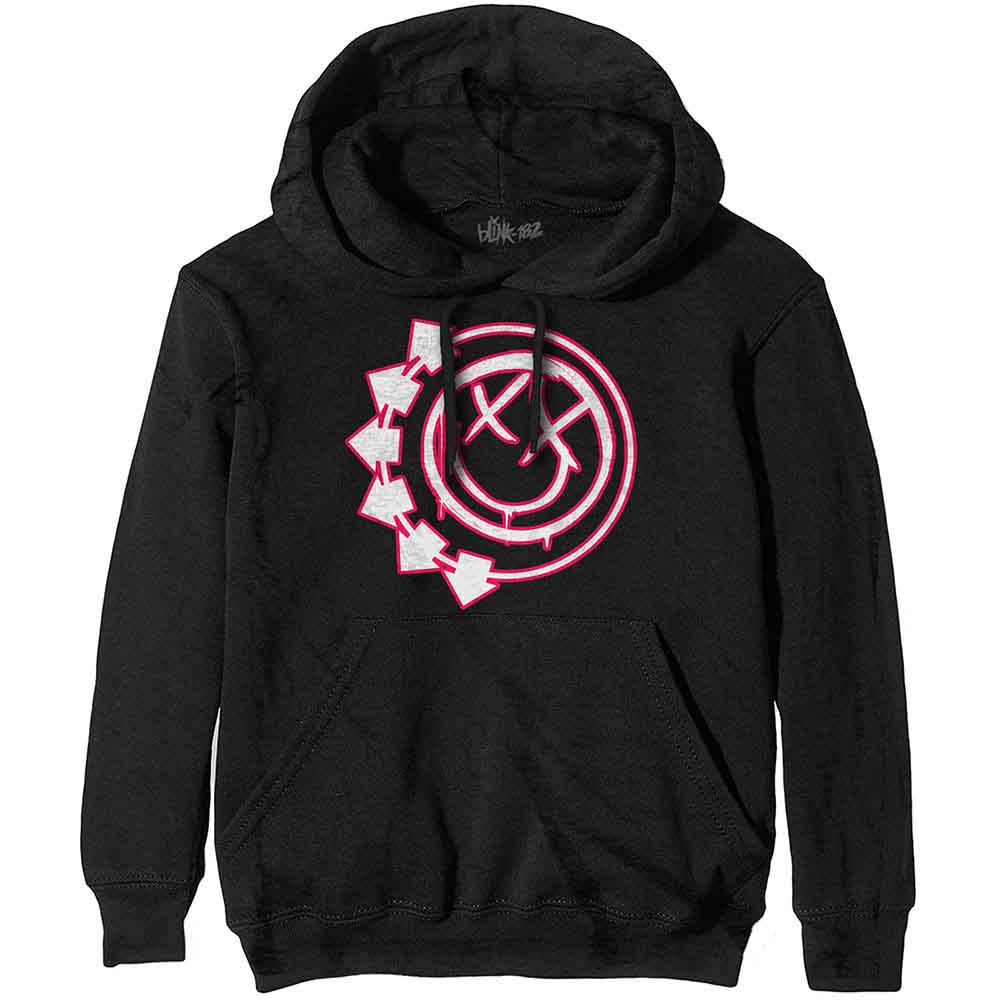 Blink-182 Unisex Pullover Hoodie: Six Arrow Smile (Black)