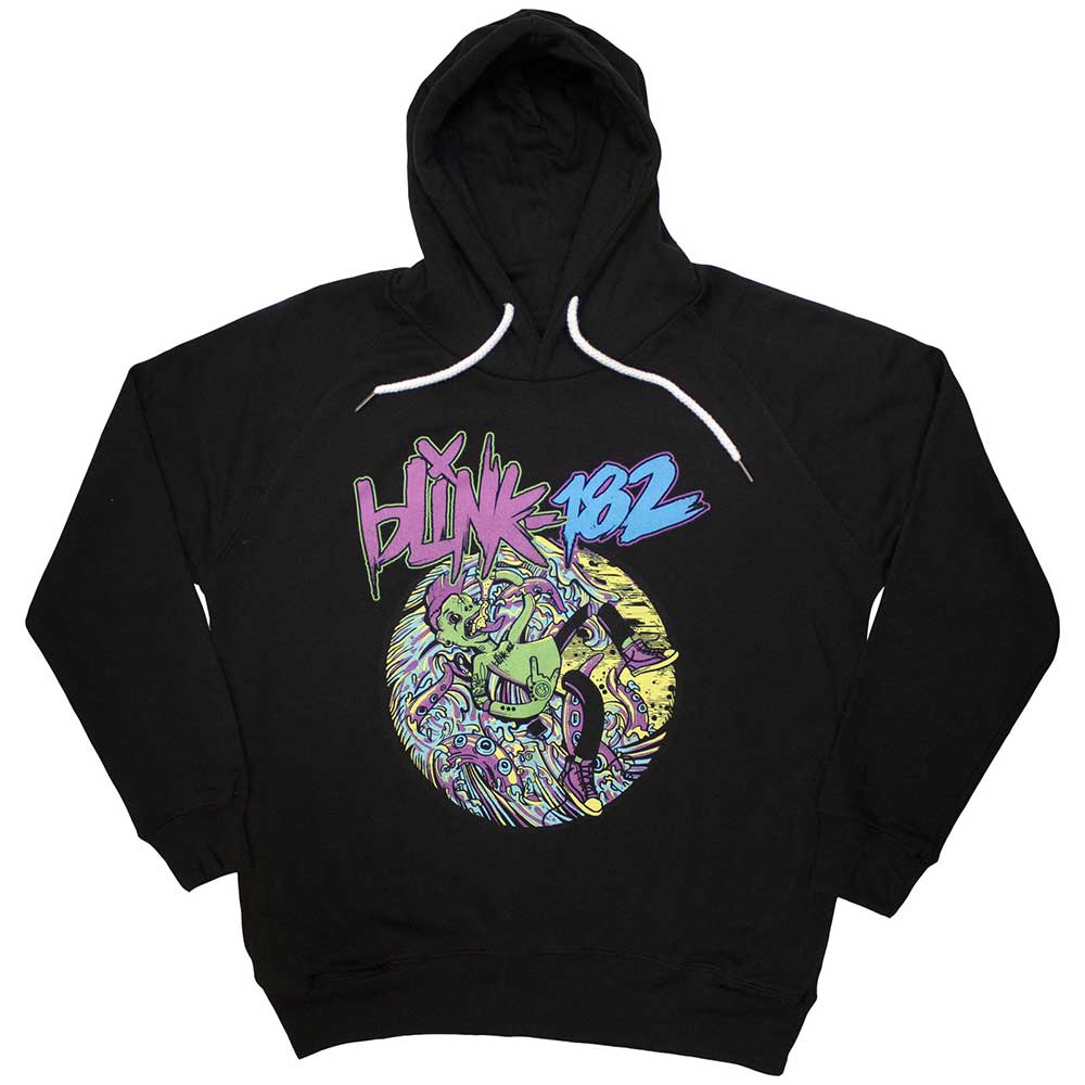 Blink-182 Unisex Pullover Hoodie: Overboard Event (Black)