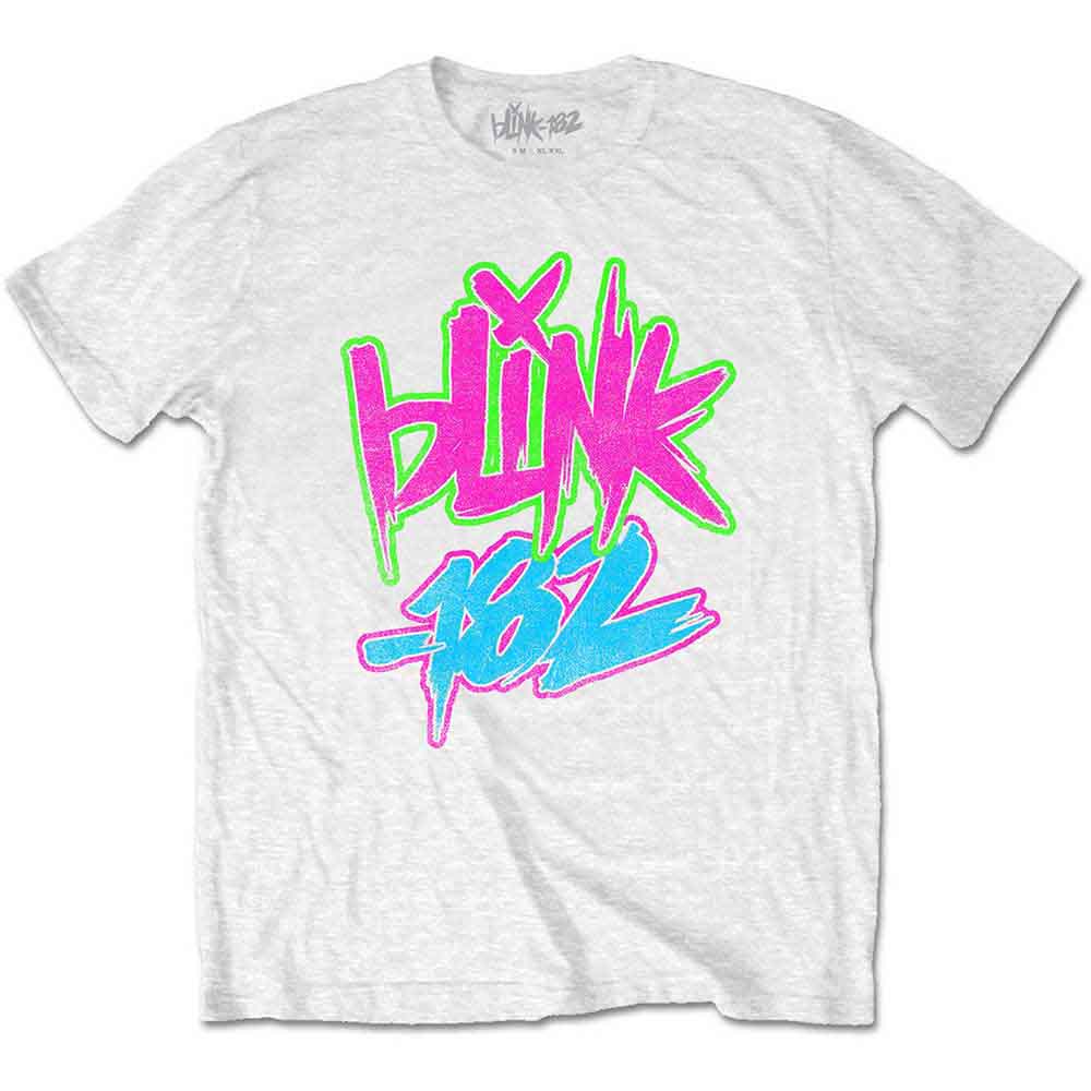 Blink-182 Kids T-Shirt: Neon Logo (White)