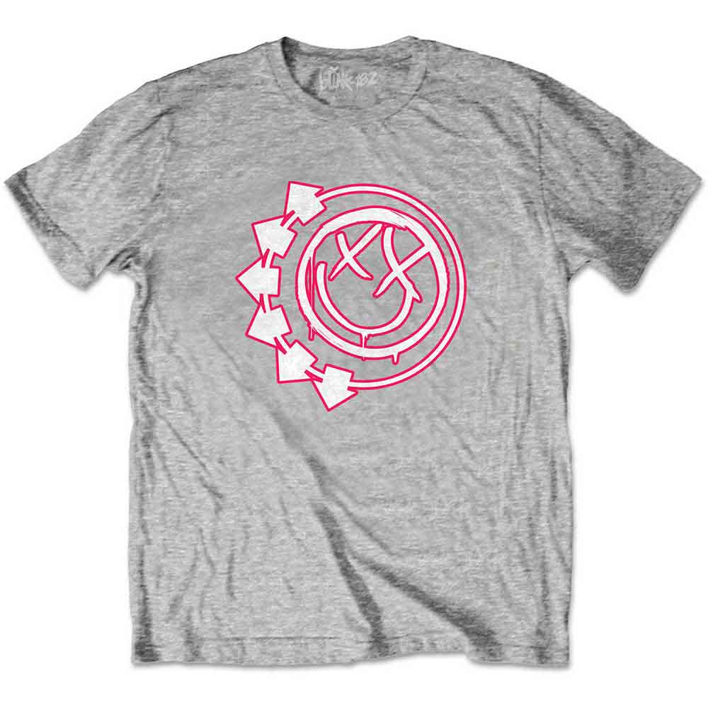 Blink-182 Kids T-Shirt: Six Arrow Smile (Heather Grey)