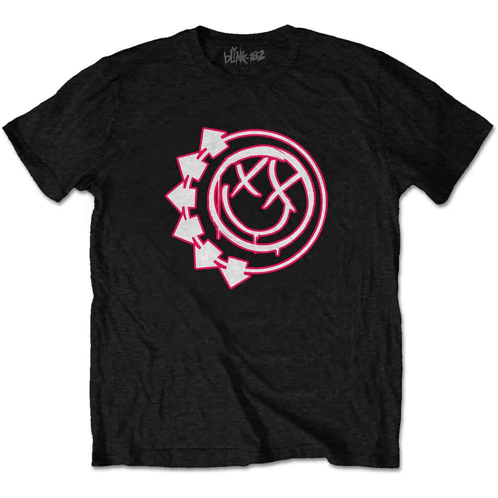 Blink-182 Unisex T-Shirt: Six Arrow Smile (Black)