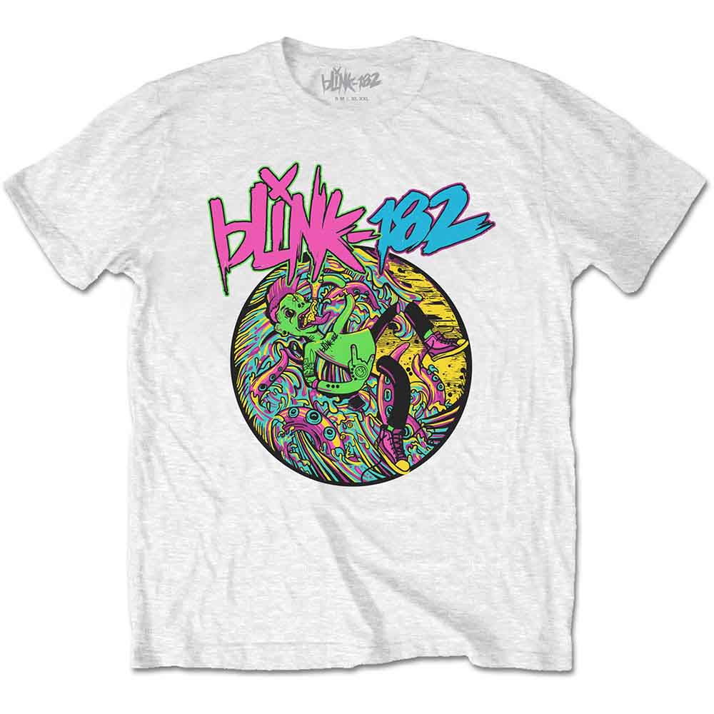 Blink-182 Unisex T-Shirt: Overboard Event (White)