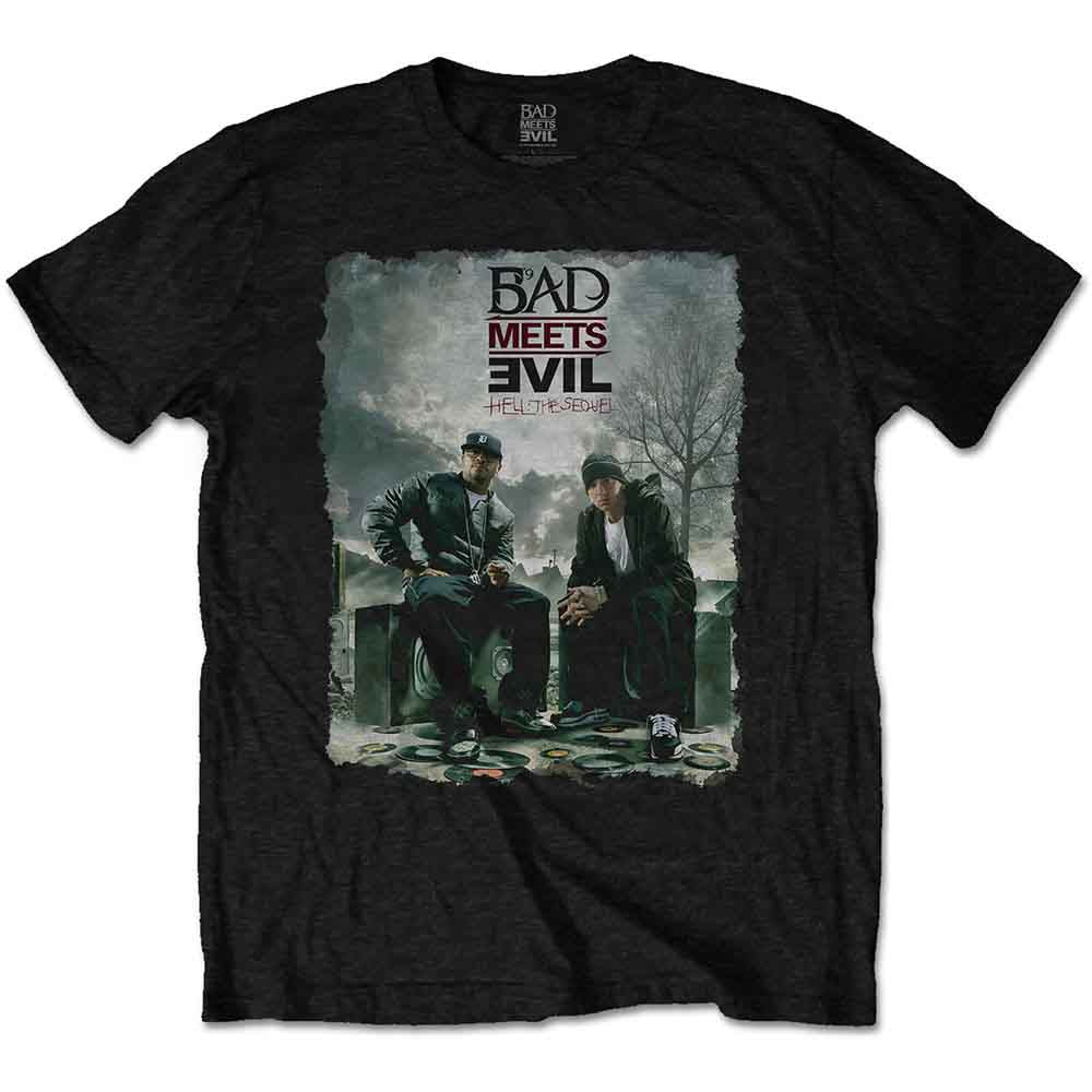 Bad Meets Evil Unisex T-Shirt: Burnt (Black)