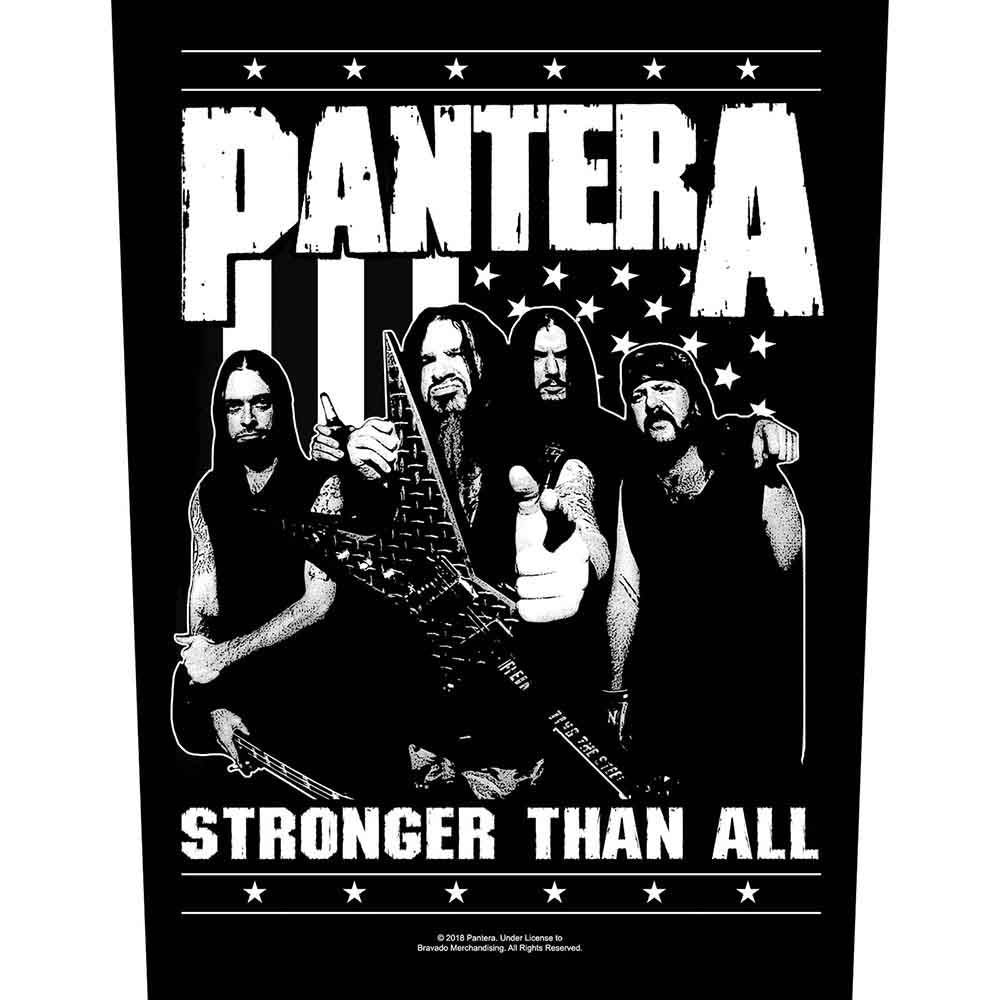 Pantera Back Patch: Stronger Than All Band Photo