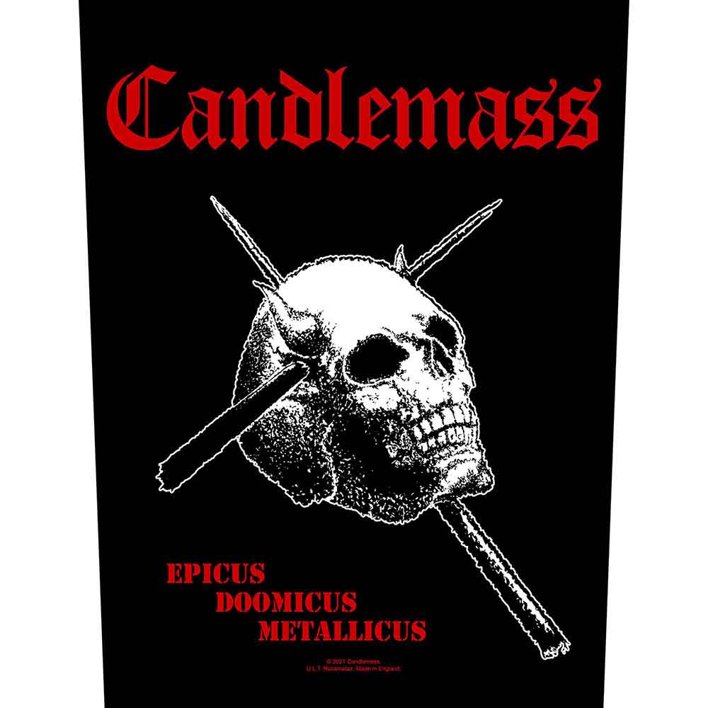 Candlemass Back Patch: Epicus Doomicus Metallicus