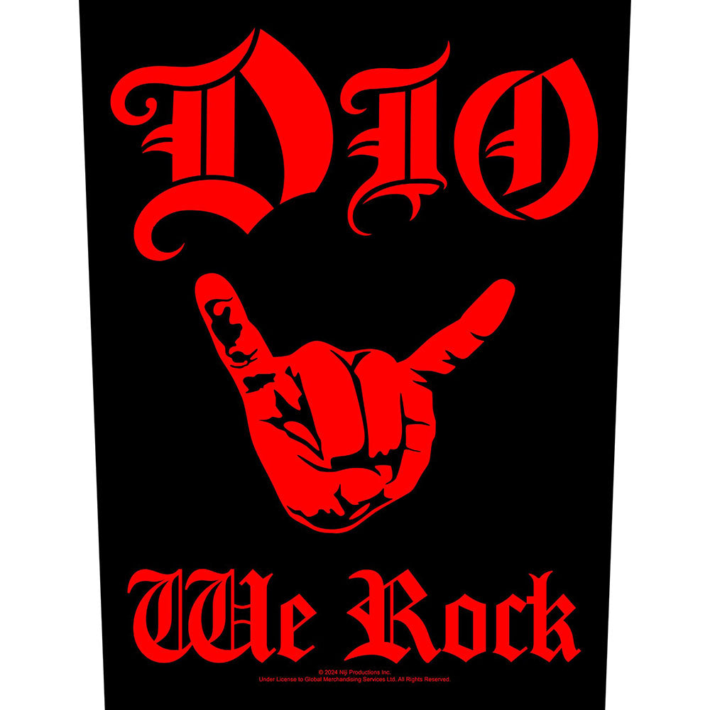 Dio Back Patch: We Rock