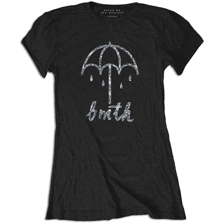 Umbrella (Diamante) Ladies Embellished T-Shirt | Bring Me The Horizon