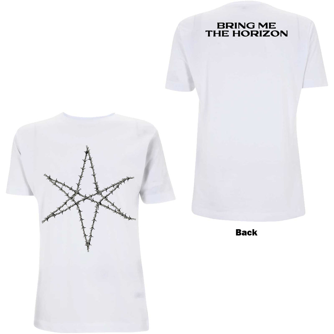 Barbed Wire (Back Print) Unisex T-Shirt | Bring Me The Horizon