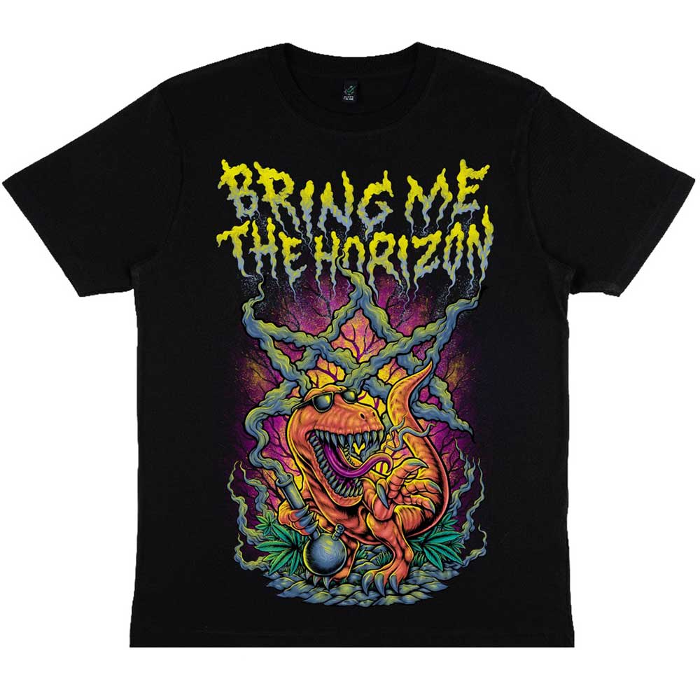 Smoking Dinosaur Unisex T-Shirt | Bring Me The Horizon