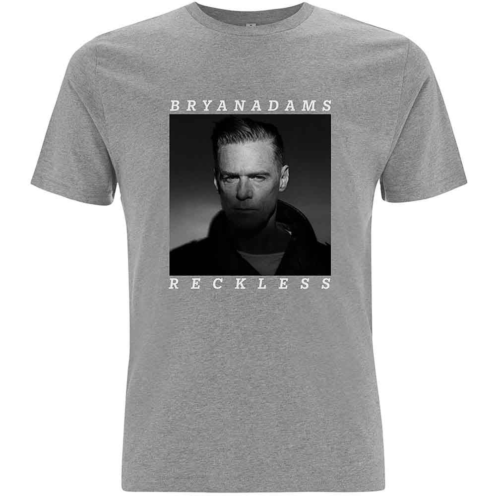 Bryan Adams Unisex T-Shirt: Reckless (Grey)